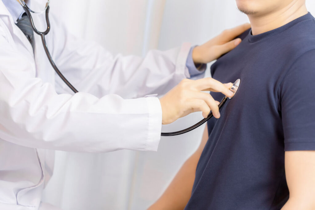 physical exam for checking symptoms of asthma in adults