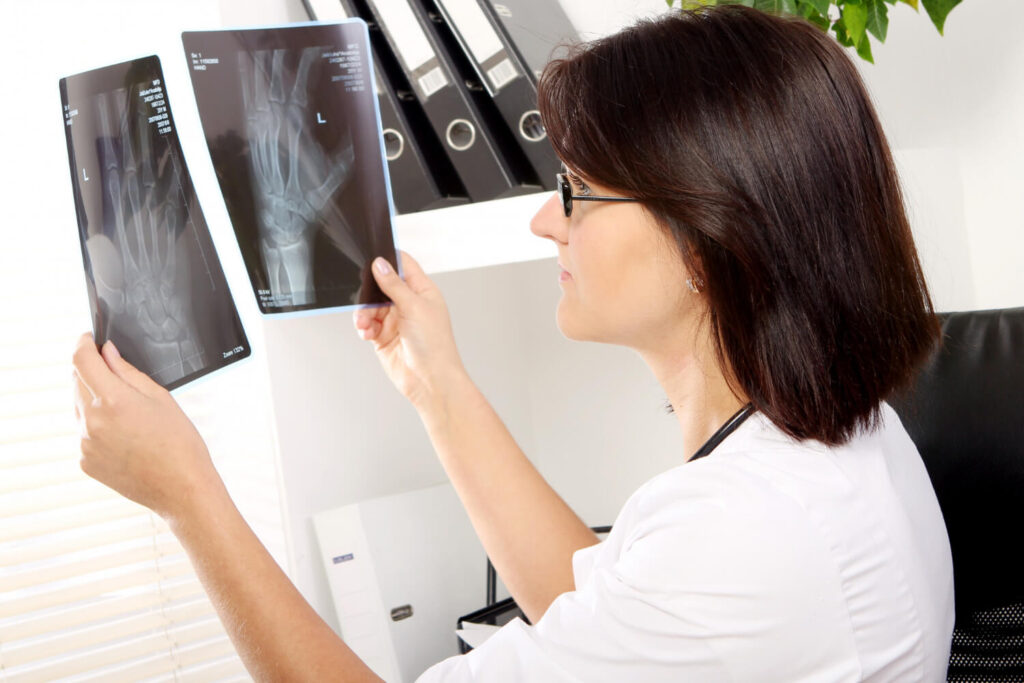 scan results to verify osteoporosis