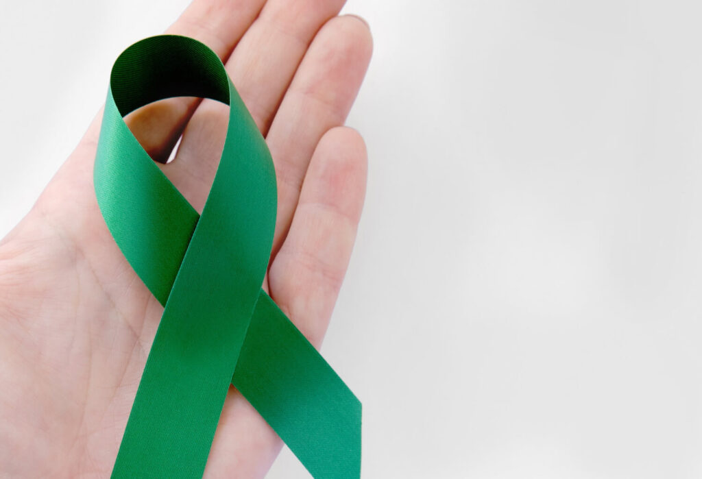 liver cancer green ribbon awareness