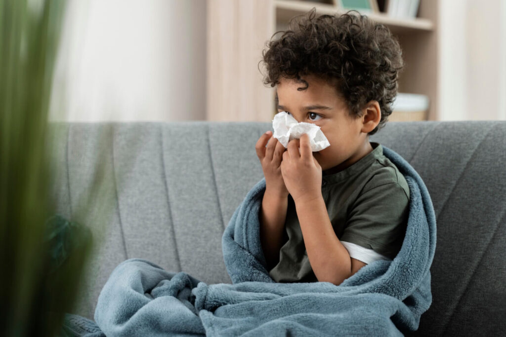 child with common cold