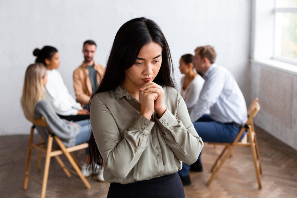 woman with heightened sensitivity