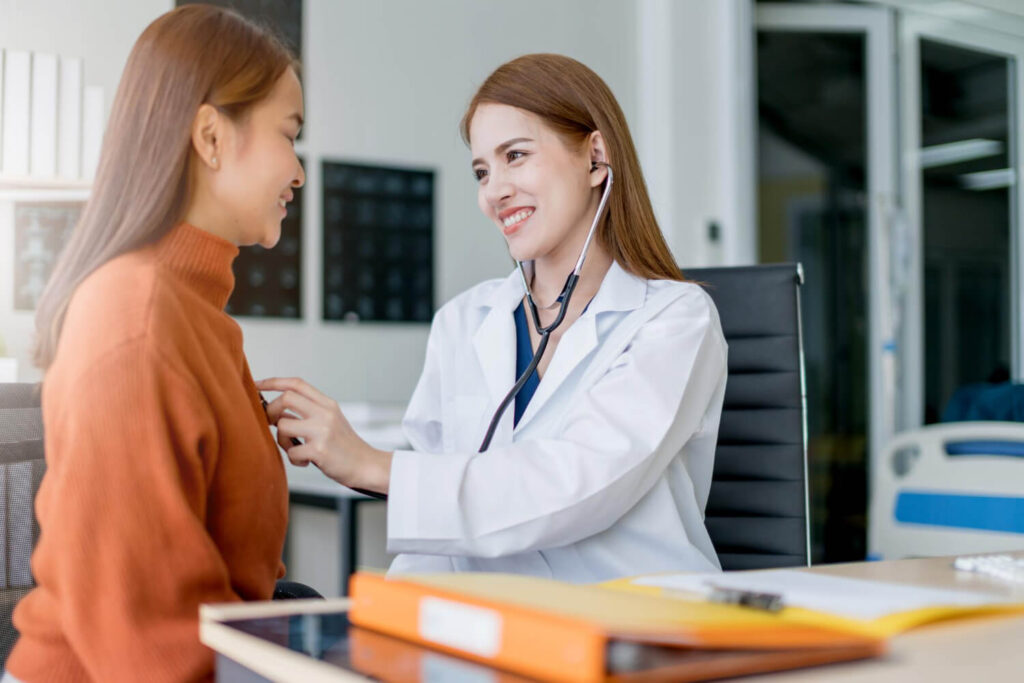 patient preparing for their first HIV test