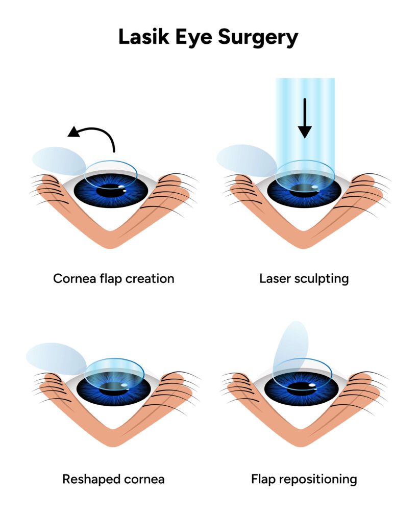 LASIK procedure - step-by-step