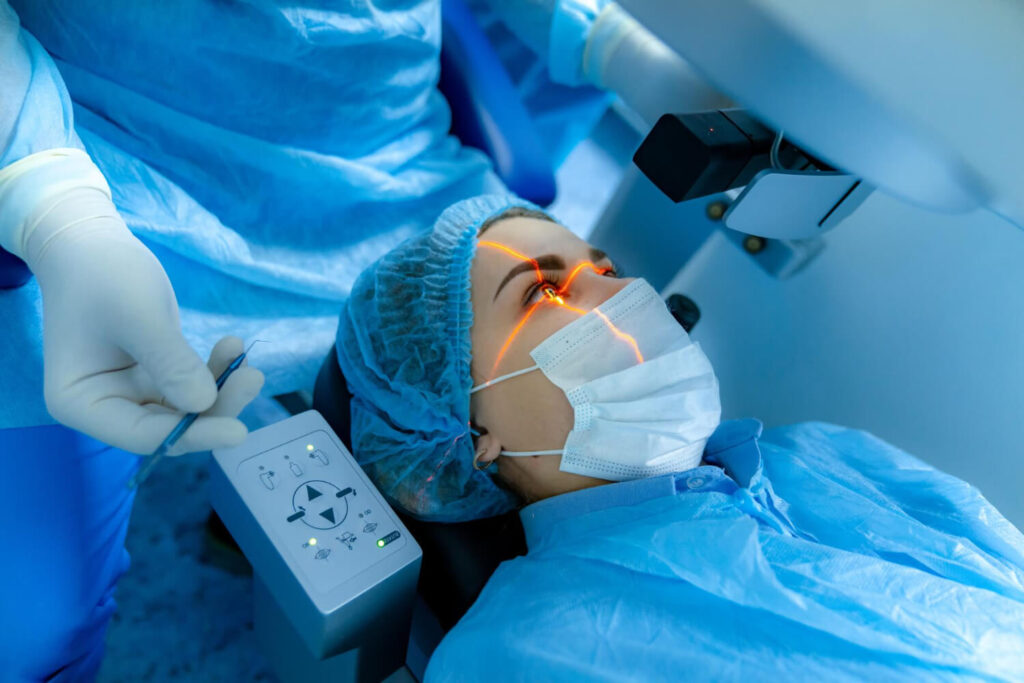 lasik eye surgery procedure - refractive laser surgery