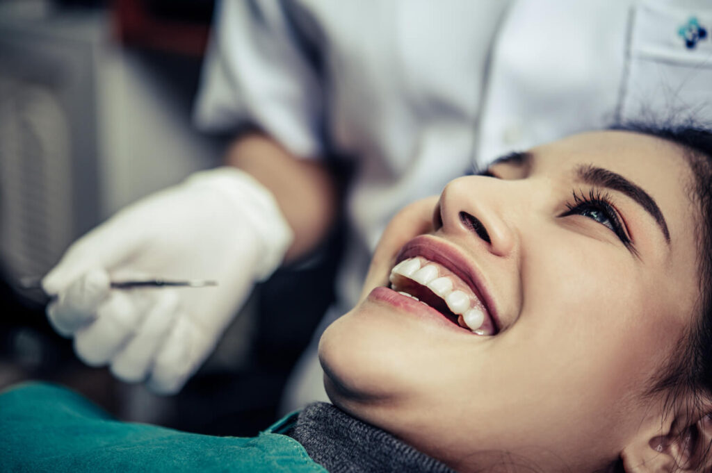 dental examination for veneers