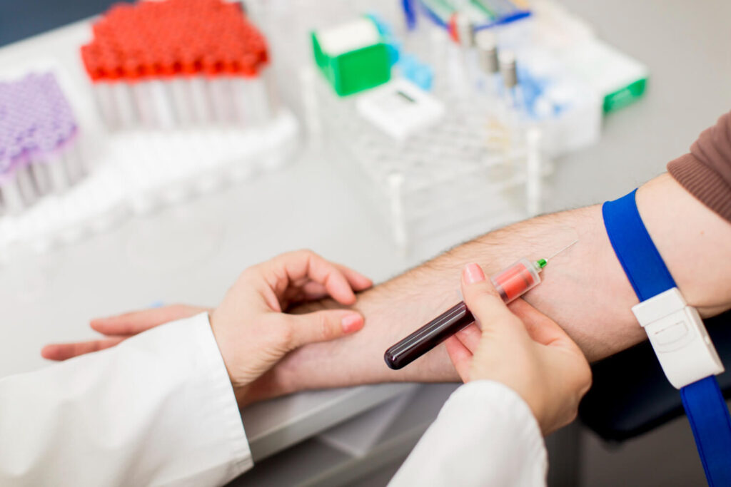 patient getting lab tests