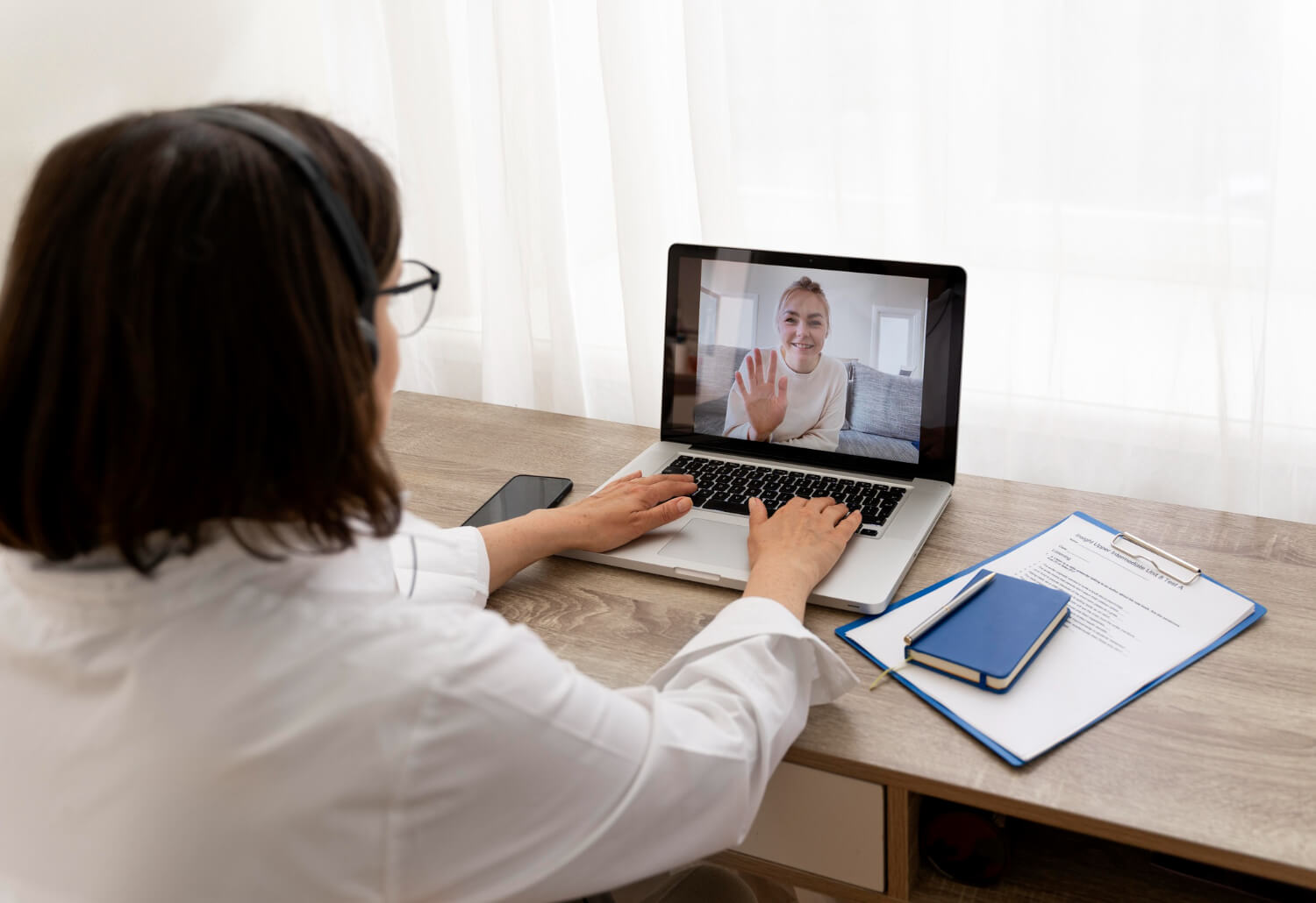 telehealth consultation with a psychiatrist