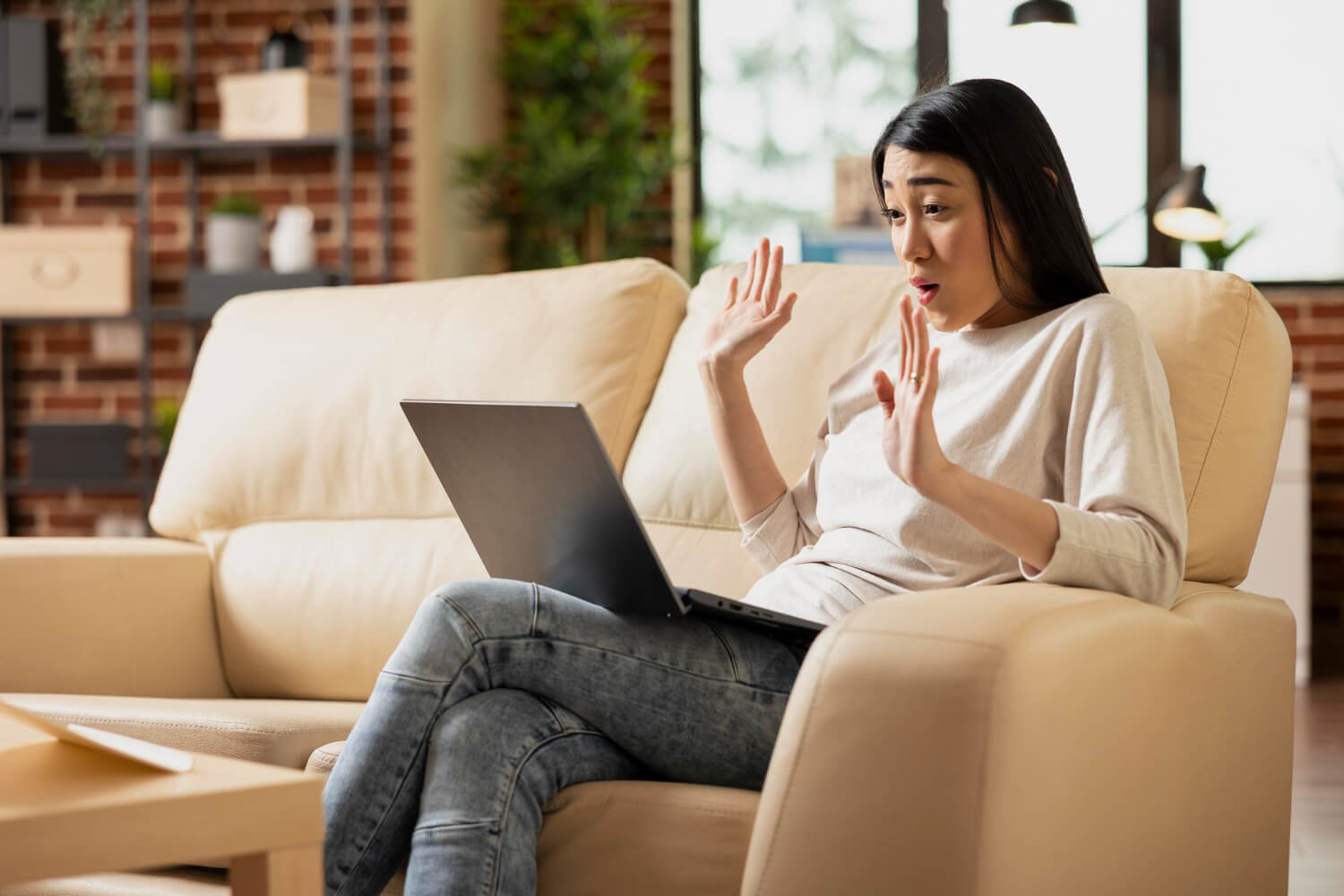 therapy sessions via video call with a specialist