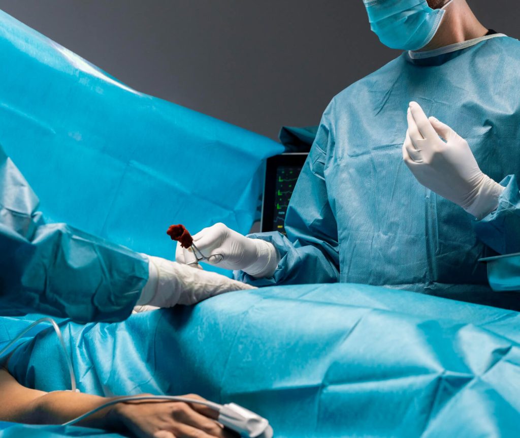 surgical procedure for cervical cancer treatment