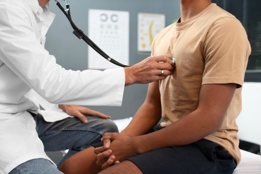 physical exam with a doctor