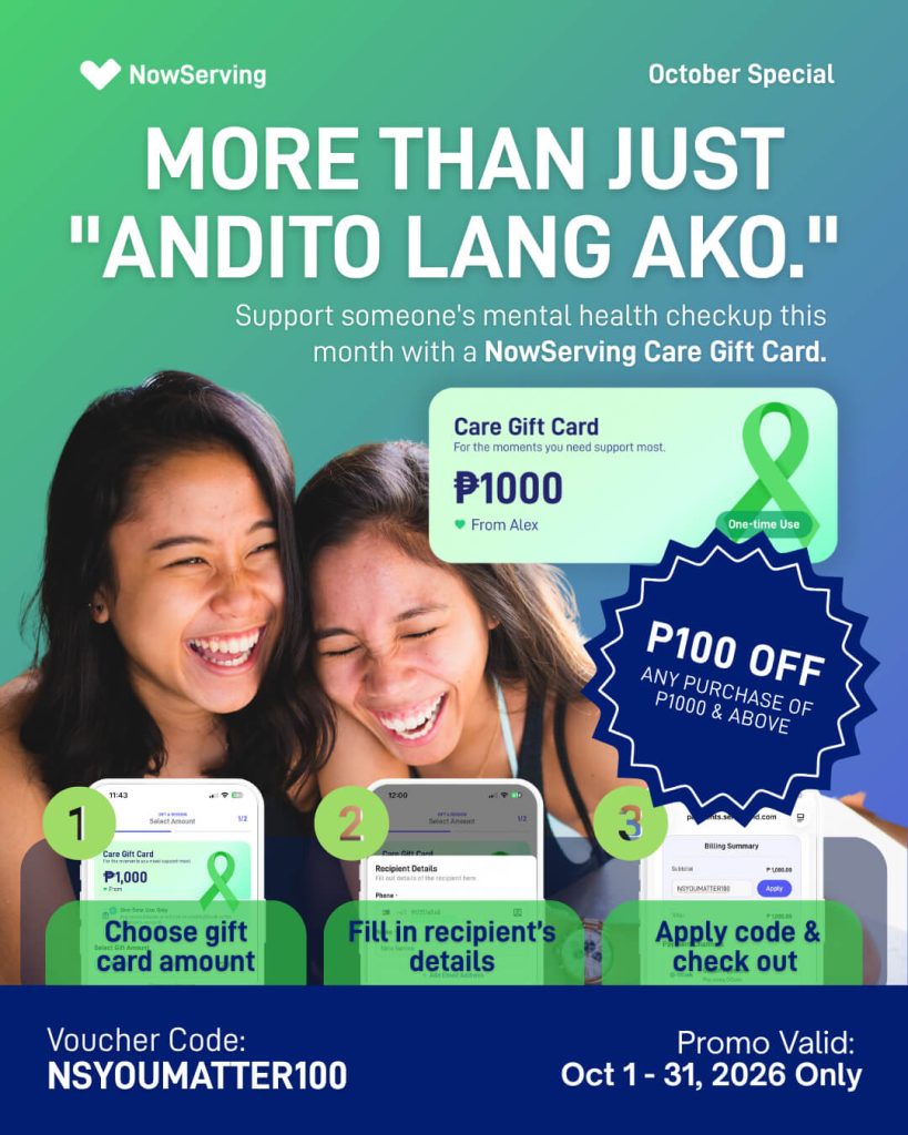 NowServing Care Gift Card - Mental Health Month Promo
