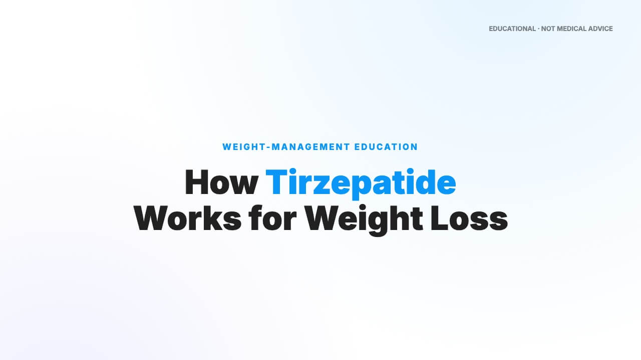 how tirzepatide works for weight loss